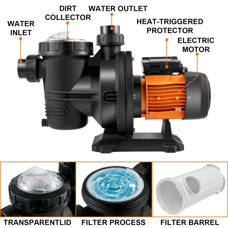 Solar Pool Pump 48V Dc - Pompa per Piscina 48V DC/500W, Pompa
