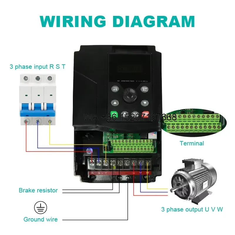 Solar Pump Inverter 5.5Kw Three Phase - Wmwmnu Pompa Solare per Acqua con
