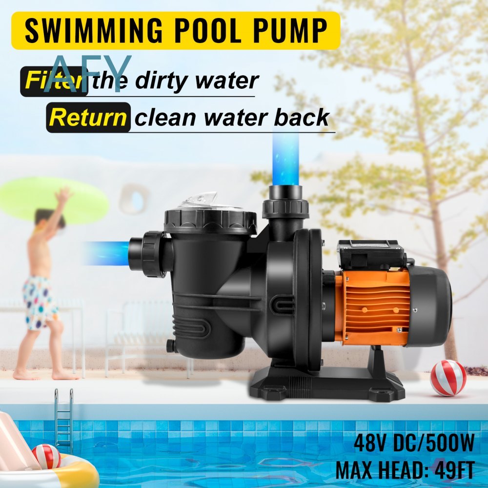 Pompa per Piscina VEVOR 48V DC - Solar Pool Pump 48V Dc recensione e prezzo