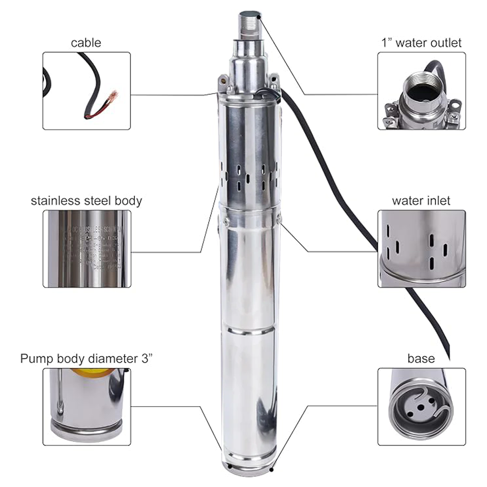 Pompa ad acqua solare DC 1HP S - Solar Water Pump 1Hp Dc recensione e prezzo