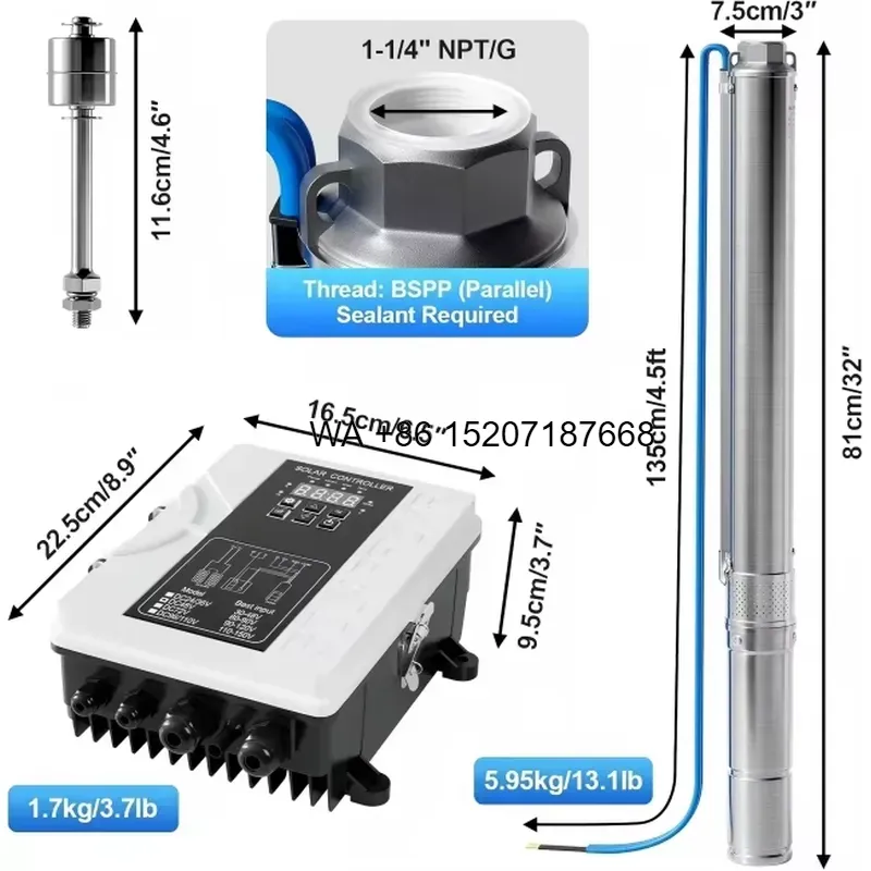 Pompa solare per acqua Wmwmnu  - Solar Water Pump 48V Submersible recensione e prezzo