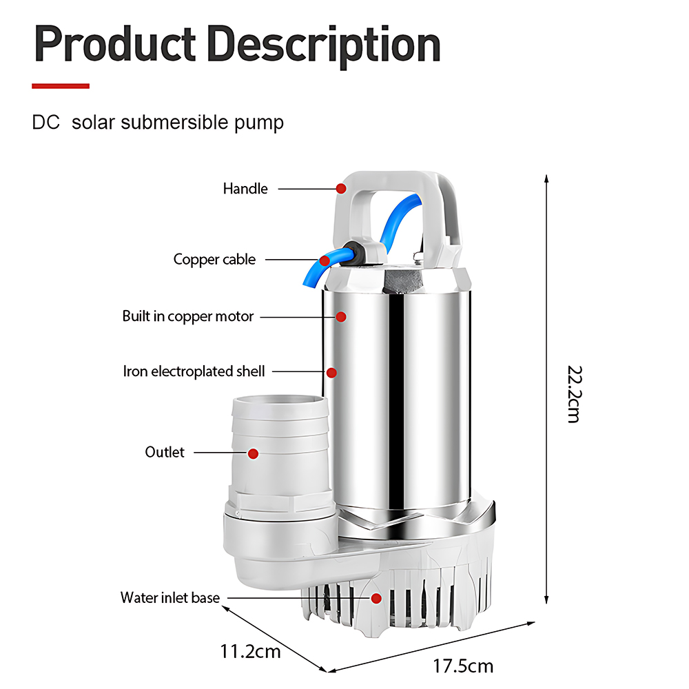 Pompa Solare Sommergibile 12V  - Solar Irrigation Pump 12V recensione e prezzo