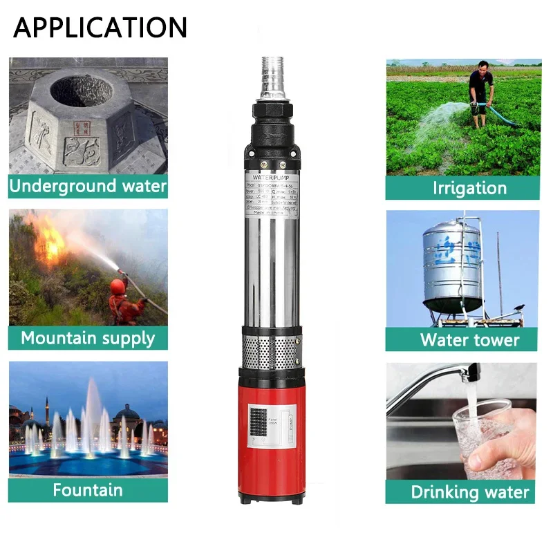 550W 12V 24V 48V Alto Sollevam - Solar Water Pump 48V Submersible recensione e prezzo