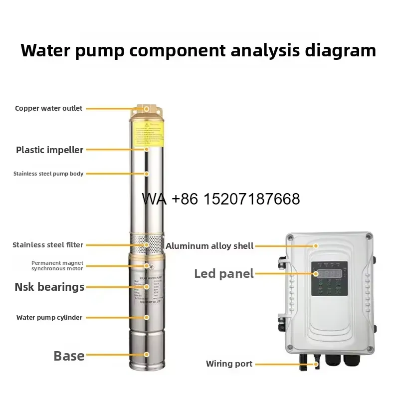 Sistema di pompe solari Wmwmnu - Solar Water Pump 1Hp Dc recensione e prezzo